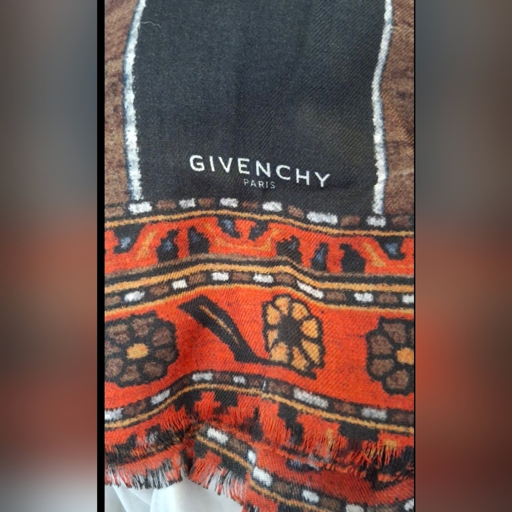 Givenchy Paris Brown and Orange Scarf, Pure Luxe!